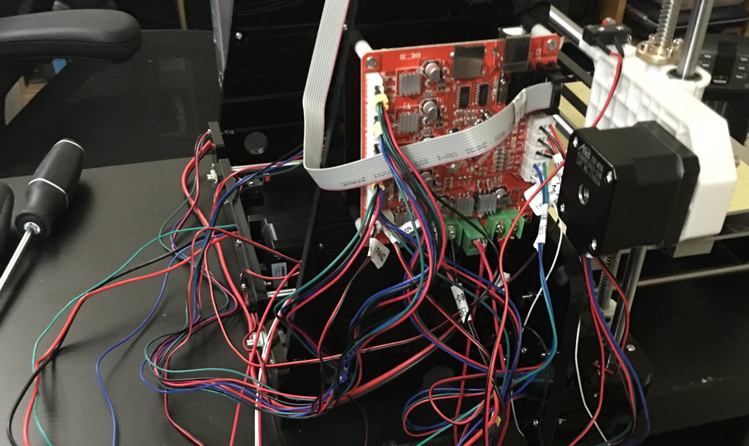 A 3D Printer Assembled by Hand
